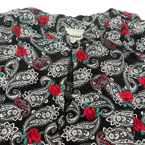 Vintage Perceptions Union Made Dress – Paisley Rose Print, 70s/80s Boho Midi - Picture 4 of 10